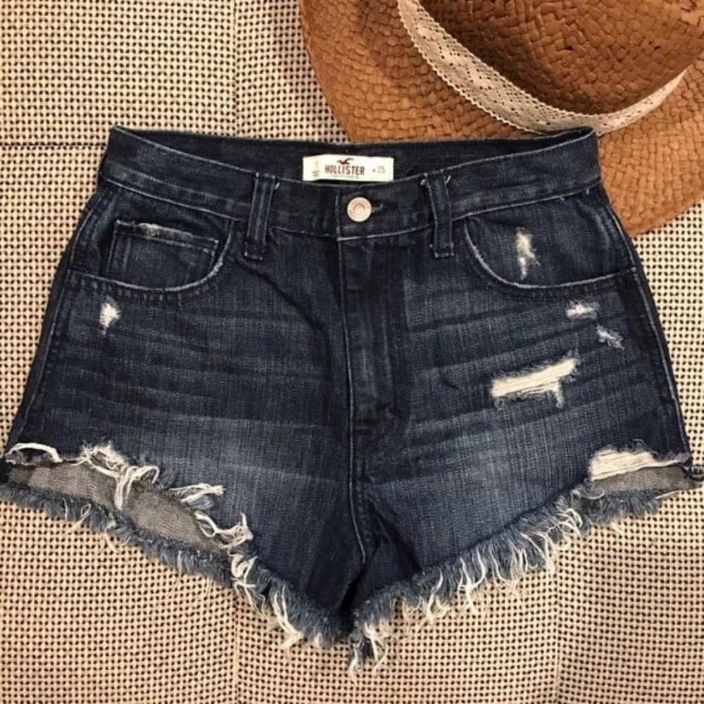Like New • Hollister • Distressed High Rise Shorts